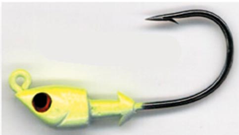 Bass Assassin Saltwater Jighead 1/16Oz 4Pk Chartreuse