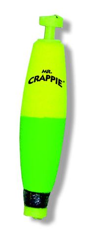 Betts Mr Crappie Snap-On Float 2.5In Cigar Wgtd Yg 2Pk