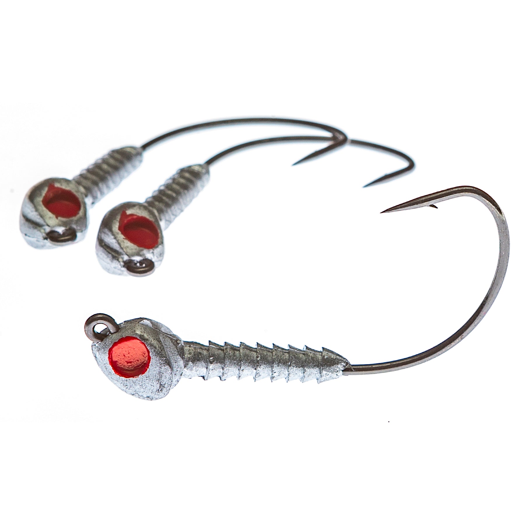 Boat Monkey Barrier Island Jighead 1/8Oz 4Pk Plain/Red Eye