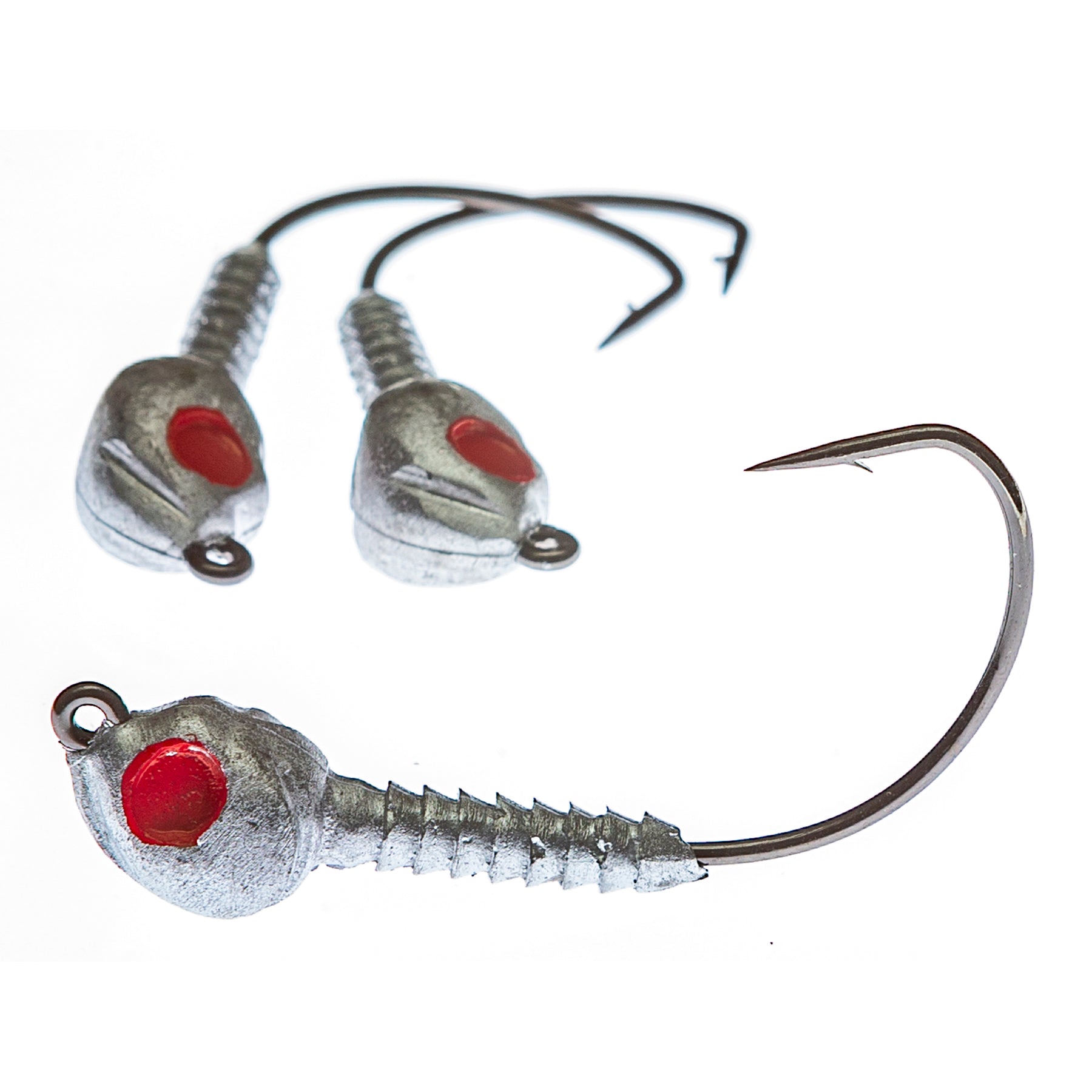 Boat Monkey Barrier Island Jighead 1/4Oz 4Pk Plain/Red Eye