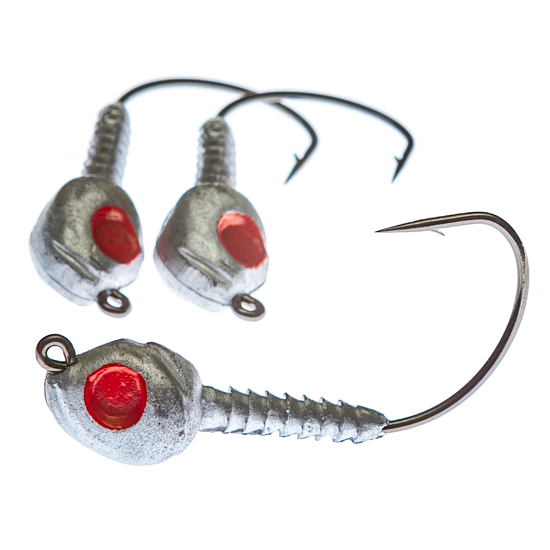 Boat Monkey Barrier Island Jighead 3/8Oz 4Pk Plain/Red Eye