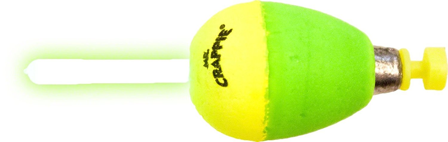 Betts Mr Crappie Snap-On Float 1.5In Lght Pear Wgtd Yg