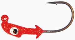 Bass Assassin Pro Elite Jighead 1/8Oz 3Pk Red/Copp Flk