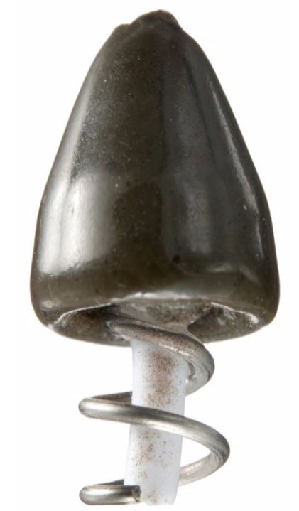 Bullet Weight Screw In Worm Weight Black 1/16Oz 4Pk