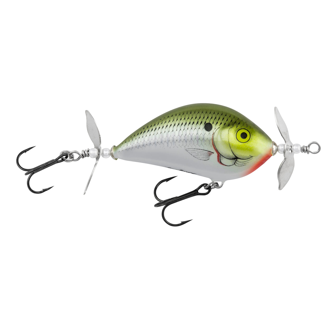 Bagley Pro Sunny B Twin Spin 2.5In 1/2Oz Olive Shad