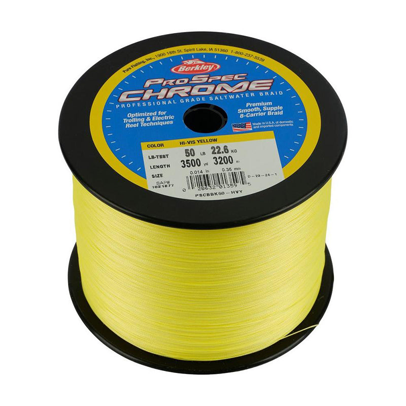 Berkley Pro Spec Chrm Prem Braid 3500Yd 130# Hiv Yel