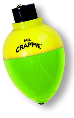 Betts Mr Crappie Snap-On Float 1In Rattl Pear Yg 3Pk
