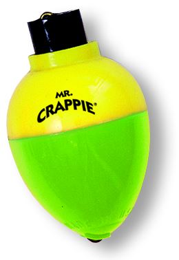 Betts Mr Crappie Snap-On Float 1.25In Rattl Pear Yg 3Pk