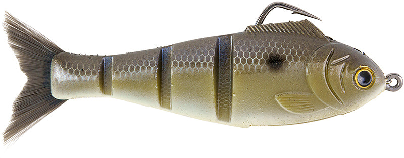 Bucca Bait Baby Bull Shad Weedless 4.5In 3/4Oz Gizzard Shad