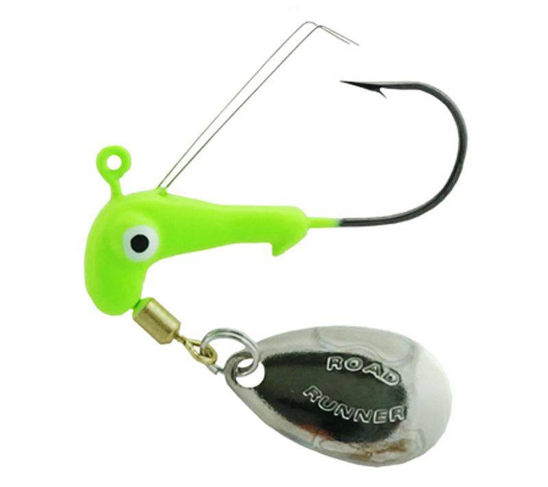 Blakemore Weedless Jighead 1/16Oz #2 2Pk Chartreuse
