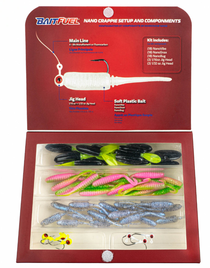 Baitfuel Crappie Kit 60Pc 2In Nano Assortment