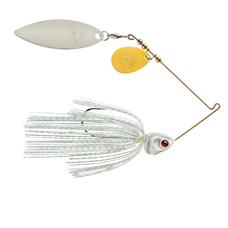 Booyah Covert Spinnerbait 1/2Oz G/N-Cw-Wht/Slv/Prl
