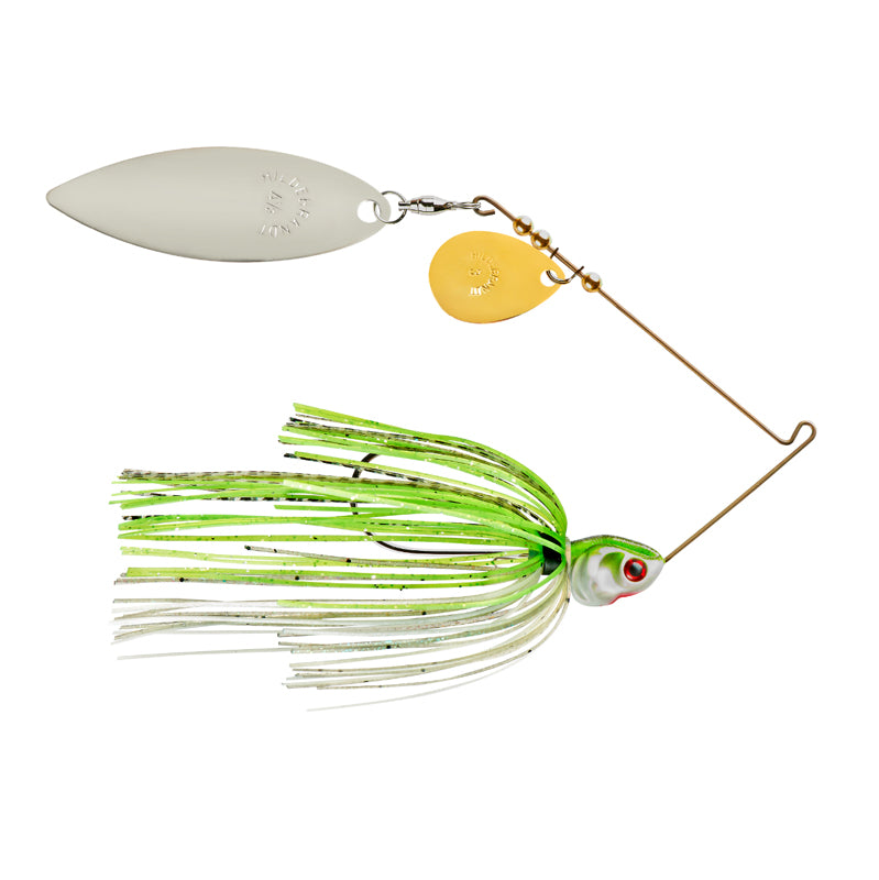 Booyah Covert Spinnerbait 3/8Oz G/N-Co-Chart/White