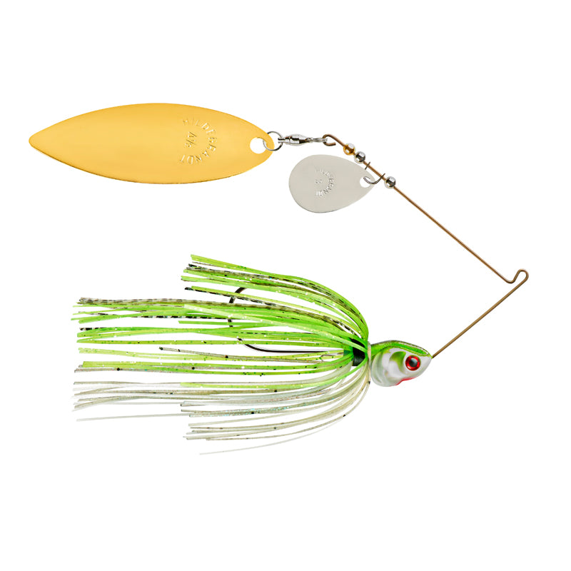 Booyah Covert Spinnerbait 3/8Oz G/N-Cw-Chart/White