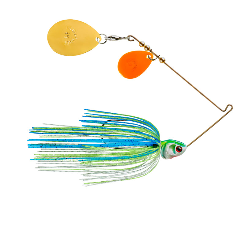 Booyah Covert Spinnerbait 3/8Oz O/G-Co-Wht/Cht/Blu