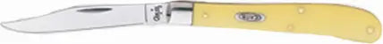 Case Slim Trapper Pckt Knife 1Bl 4.1In Yellow