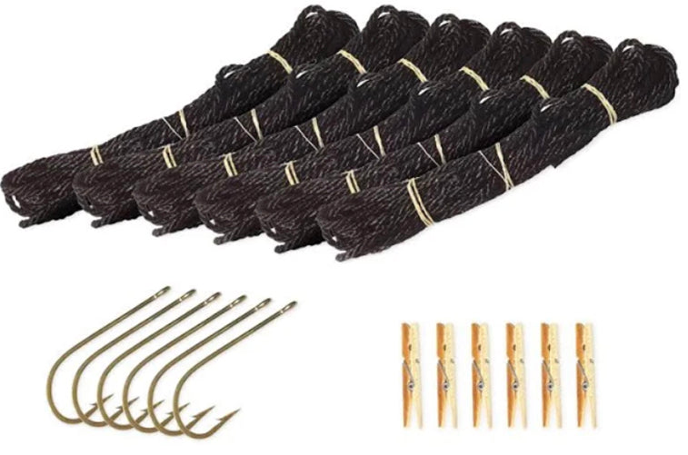 Catahoula Alligator Kit 35Ft Blk Line W/12/0 6Pk
