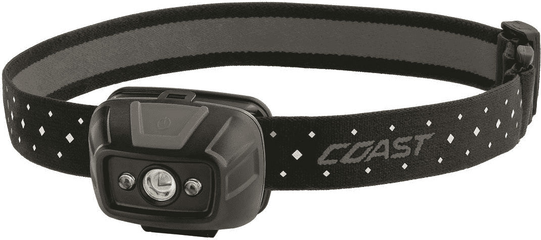 Coast Fl19 Headlamp 3Aaa 330 Lumens Blk/Gray