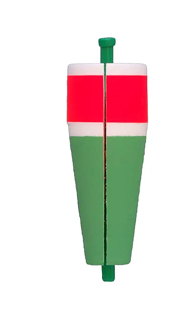 Comal Popping Float Split Wgtd 4In Red/Grn 12Bx