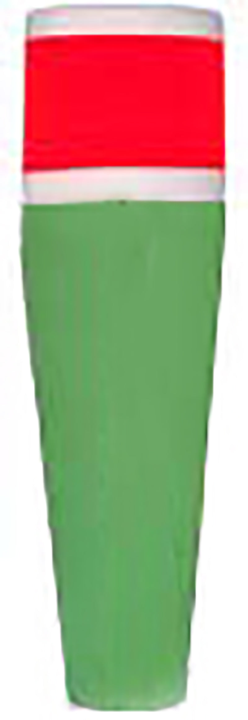 Comal Popping Float Split Wgtd Rattle 4In Red/Grn 12Bx