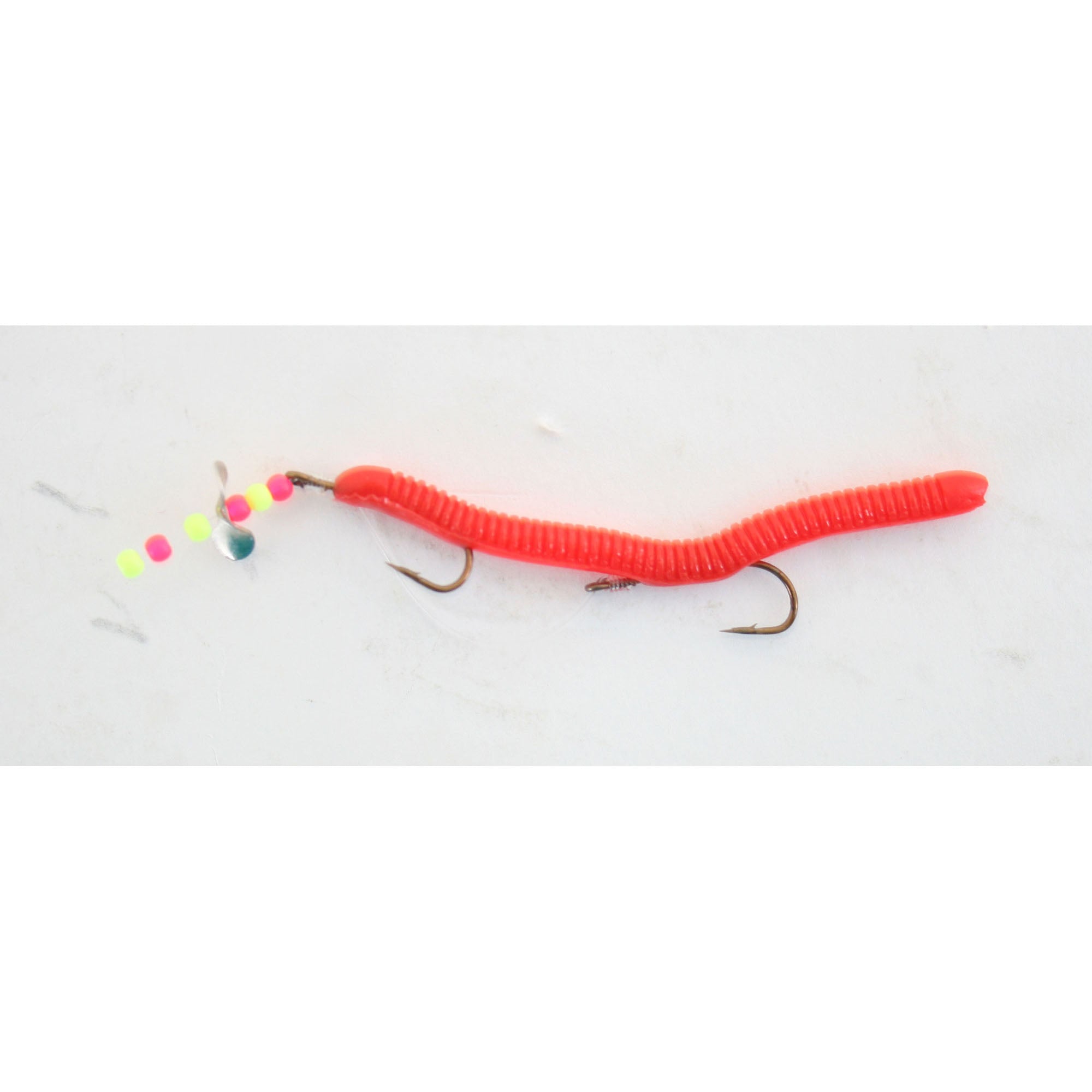 Creme Angle Fly Rod Worm 2.25In Red