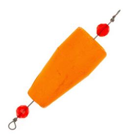 Comal Popping Float Wgtd Rig 4In Orange 1Pk 12Bg