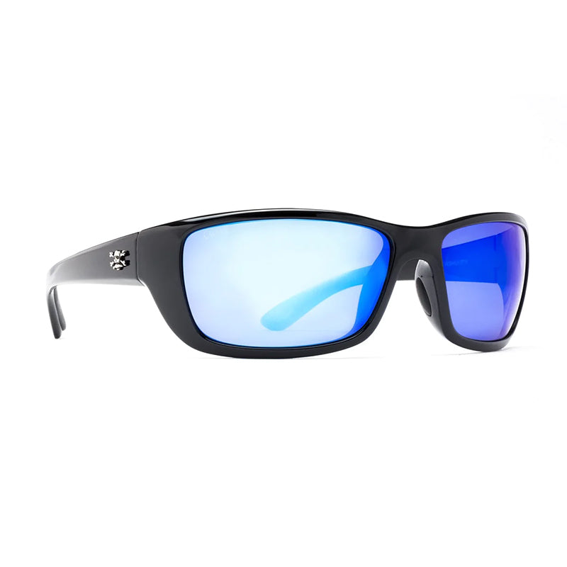 Calcutta Polorized Boca Sunglasse Black Frame/Blue Mirror