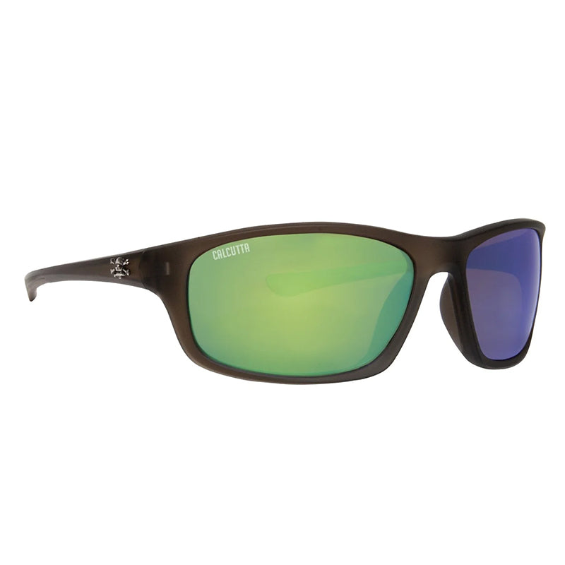 Calcutta Polorized Bouge Sunglass Crystal Olive/Green Mirr