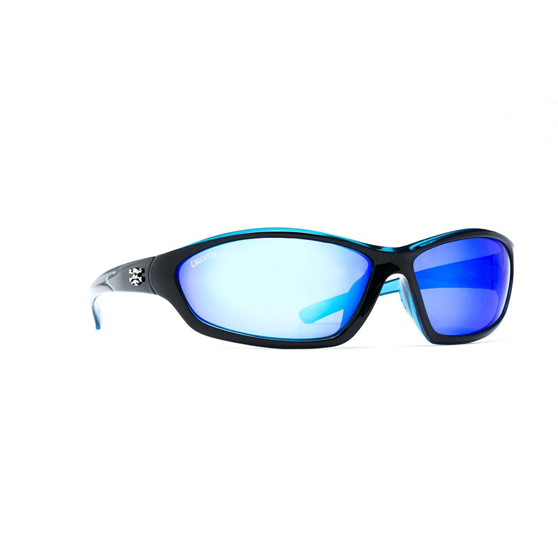 Calcutta Polorized Bowman Sunglas Shiny Black/Blue Mirror