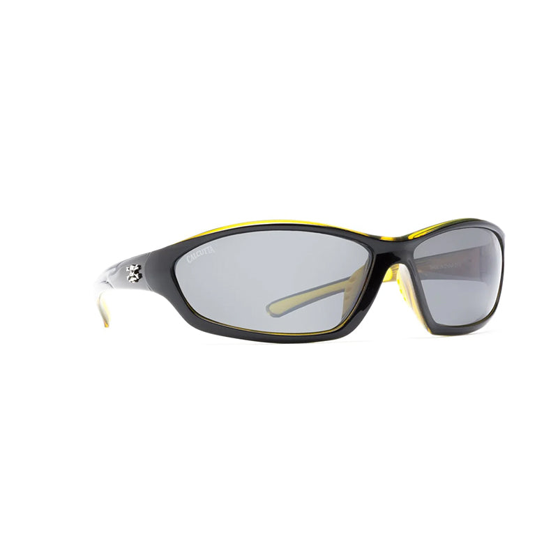 Calcutta Polorized Bowman Sunglas Shiny Black/Sil Mirror/