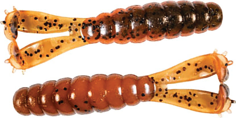 Z-Man Baby Goat Twin Tail Grub 3In 6Pk Green Pump/Org