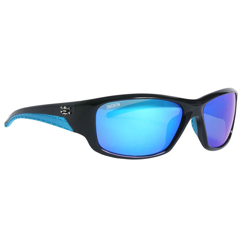 Calcutta Polorized Mcway Sunglass Shiny Black/Blue Mirror