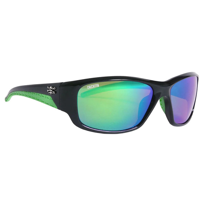 Calcutta Polorized Mcway Sunglass Shiny Black/Green Mirror