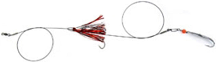 Clarkspoon Mackeral Duster Rig 3/0 Red Silver
