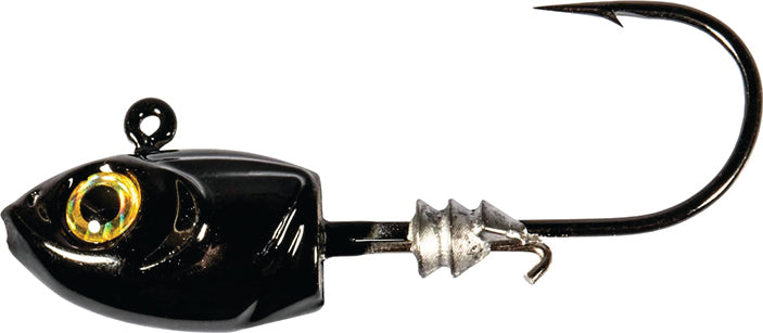 Z-Man Micro Shad Headz 1/16Oz 4Pk Black