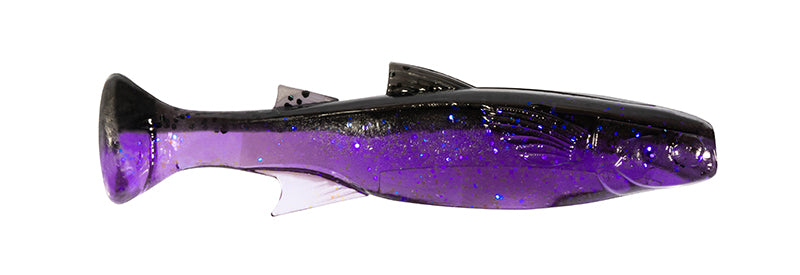 Z-Man Mulletron Swimbait 3.3In 4Pk Purple Demon