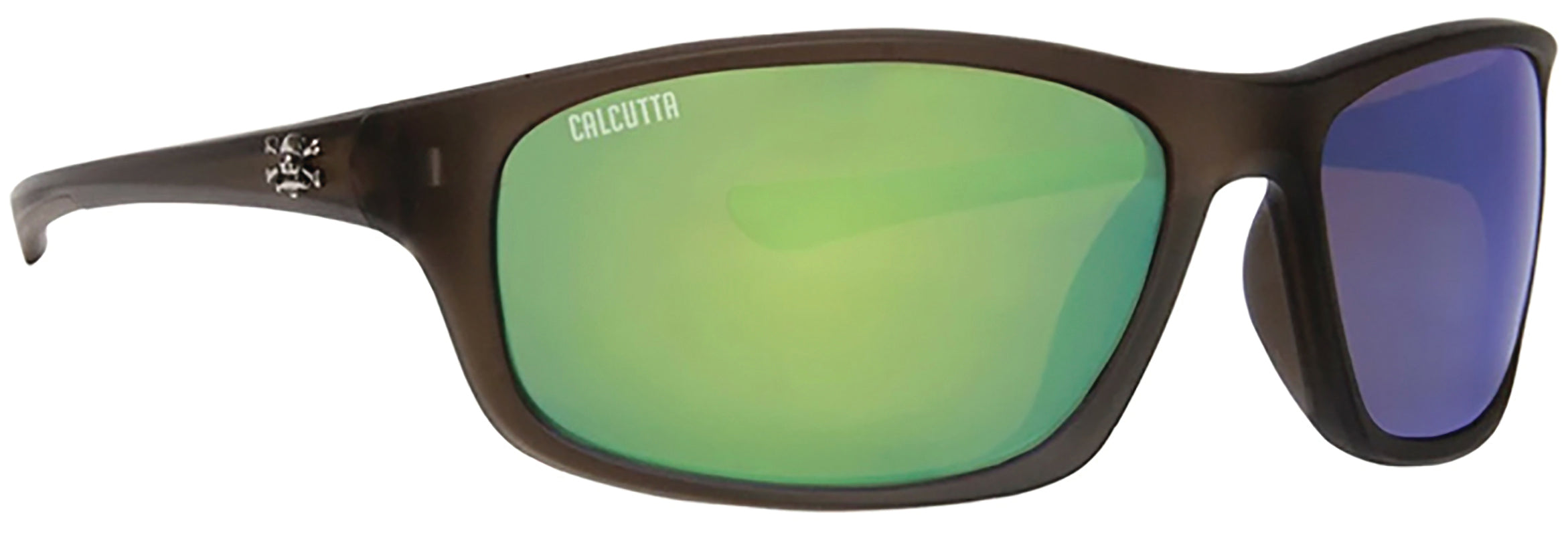 Calcutta Plrzd Nautilus Sunglass Crystal Olive/Blue Mirr