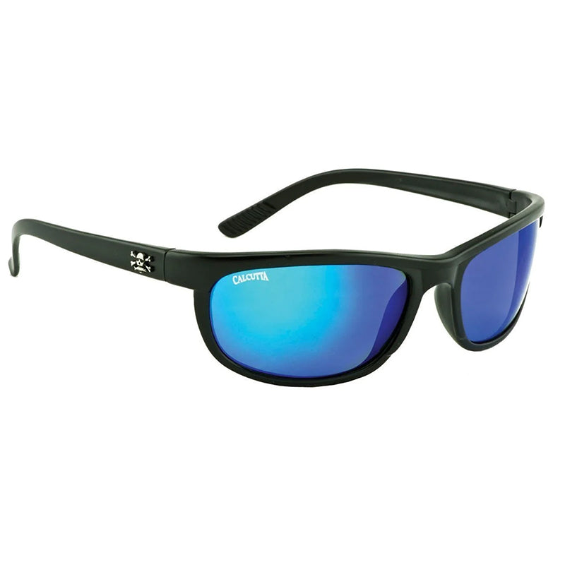 Calcutta Polorized Norton Sunglas Matte Black/Blue Mirror