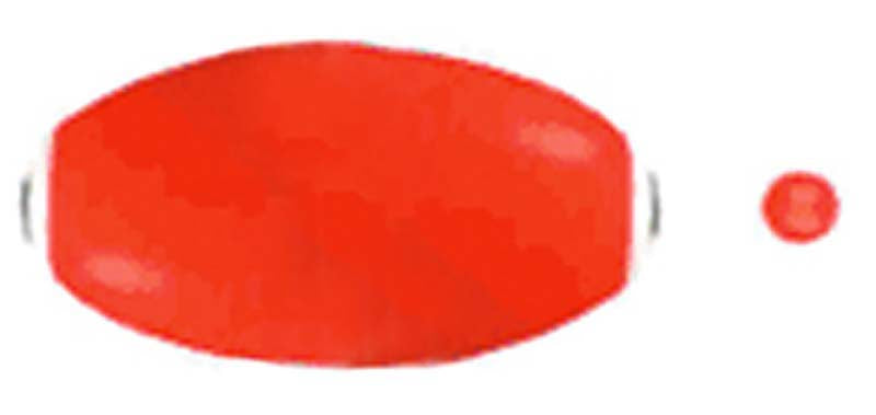 Comal Oval Foam Float W/Bead 2.5In Red 50Bg