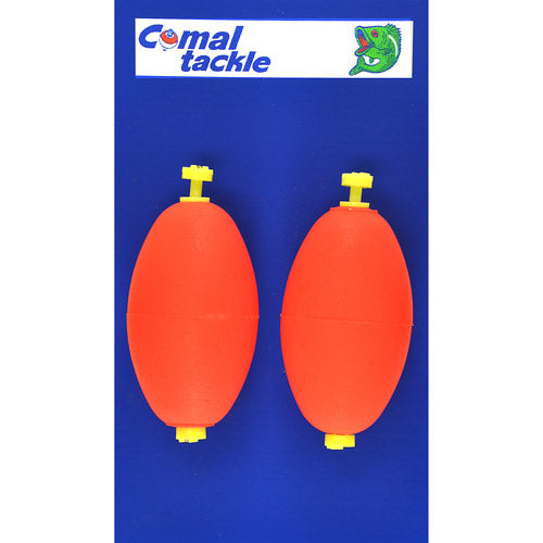 Comal Oval Snap Foam Float 2.5In Red 50Bg