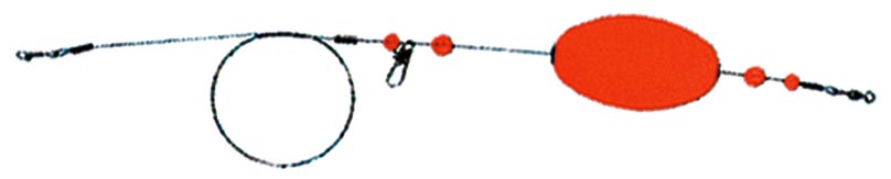 Comal Rattle Oval Float Rig 2.5In Rd 3/4Oz Wire 12Ri