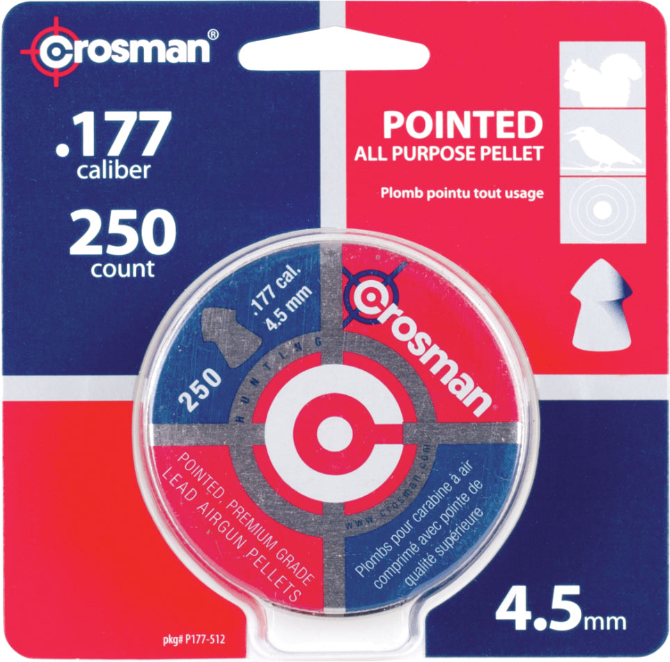 Crosman Pointed Pellets 177Cal 250Can
