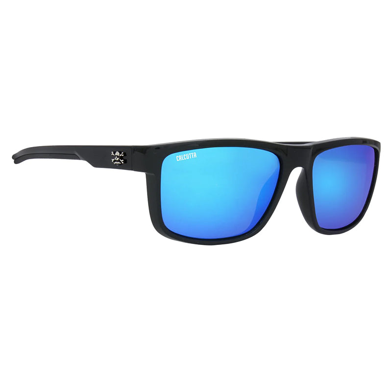Calcutta Polorized Palma Sola Sun Shiny Black/Blue Mirror