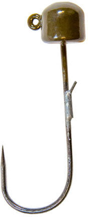 Z-Man Pwr Finesse Shroomz Jigh 1/10Oz 3Pk Green Pumpkin