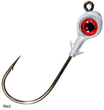 Z-Man Redfish Eye Jig Head 1/4Oz 3Pk Red