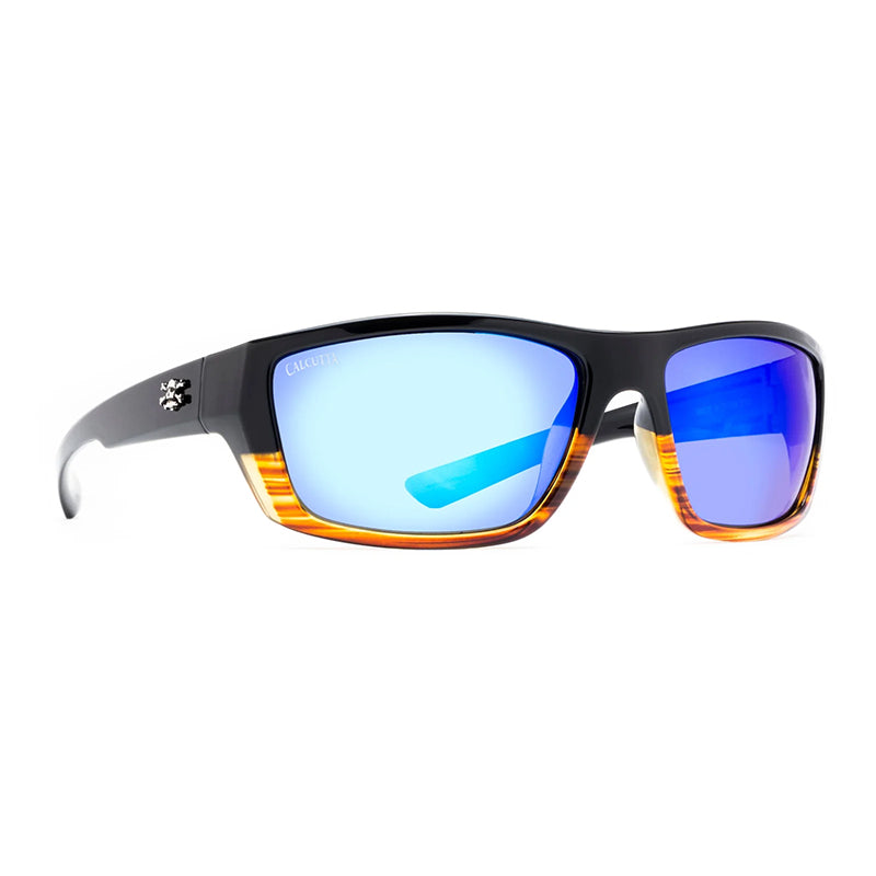 Calcutta Polorized Sancho Sunglas Wood Grain Fade/Blue Mir