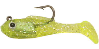 Creme Spoiler Shad 1.5In 3Pk Chart Glitter