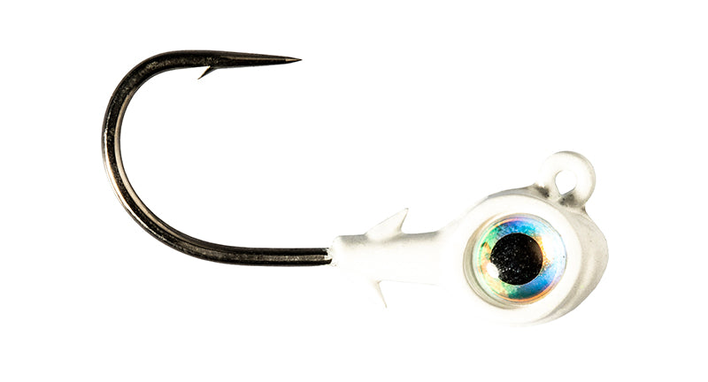 Z-Man Trout Eye X Jigheads 3/16Oz 3Pk Pearl/Pearl