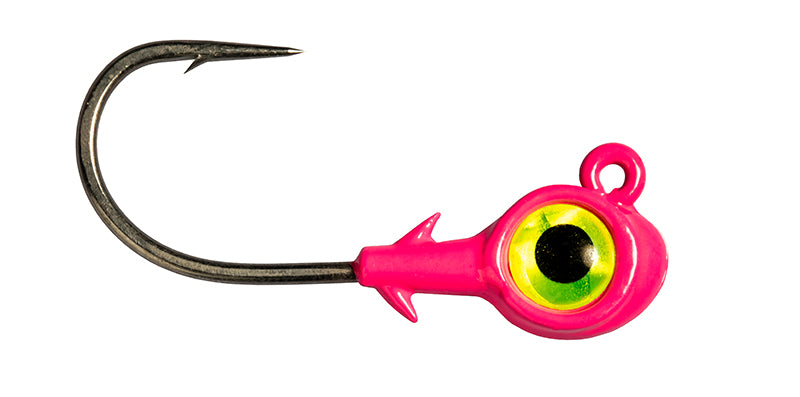 Z-Man Trout Eye X Jigheads 3/16Oz 3Pk Pink/Chartreu