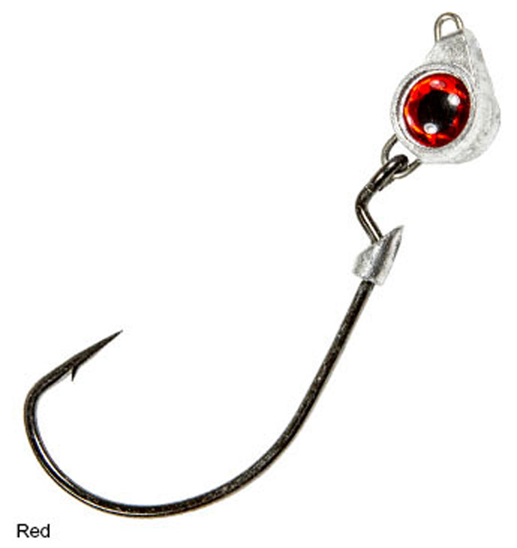 Z-Man Texas Eye Jig Head 1/4Oz 3Pk Red